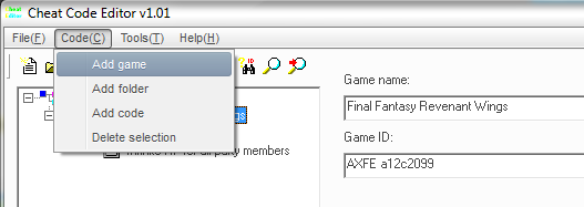cheat code editor for r4 ds card